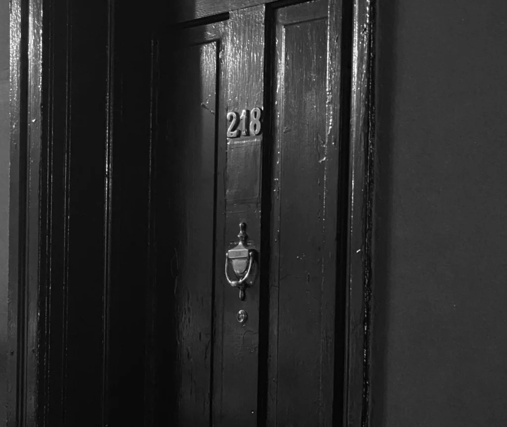 Haunted 218 Room Door
