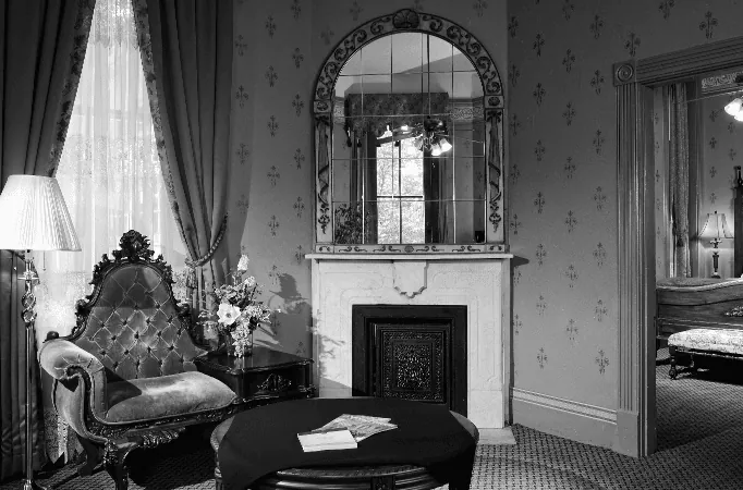 Haunted hotel room at the 1886 Crescent Hotel in Eureka Springs