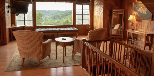 View of the North Penthouse in the 1886 Crescent Hotel